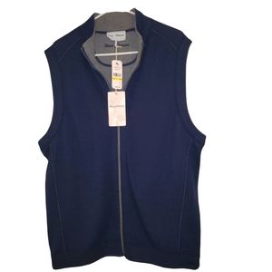 SOLD (Mercari) Tommy Bahama Vest Reversable Blue Grey Medium Collared